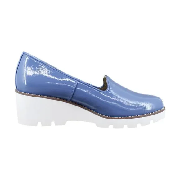 Vionic Willa Wedge Captains Blue Patent - Picture 8 of 8